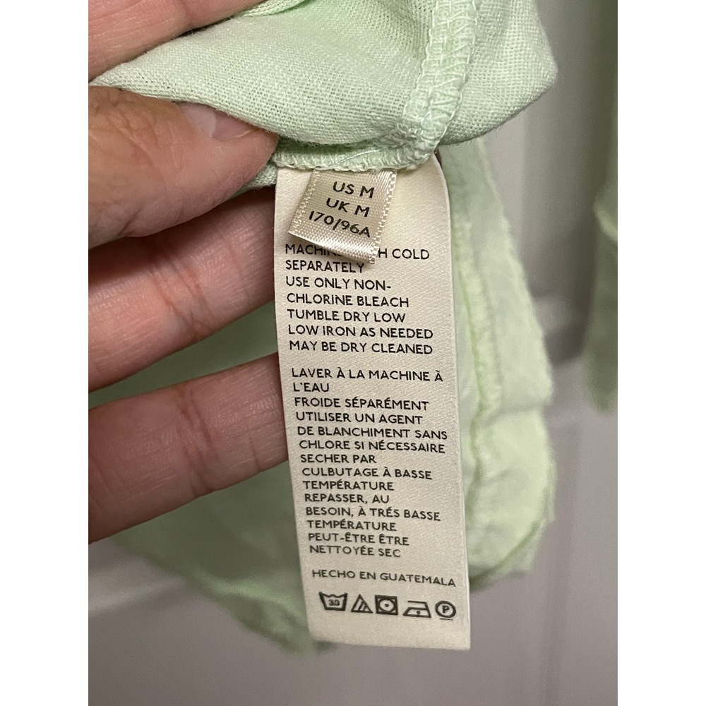 NWT We The Free People Arden Tunic Womens Green Oversized Slub Cotton - Picture 10 of 13
